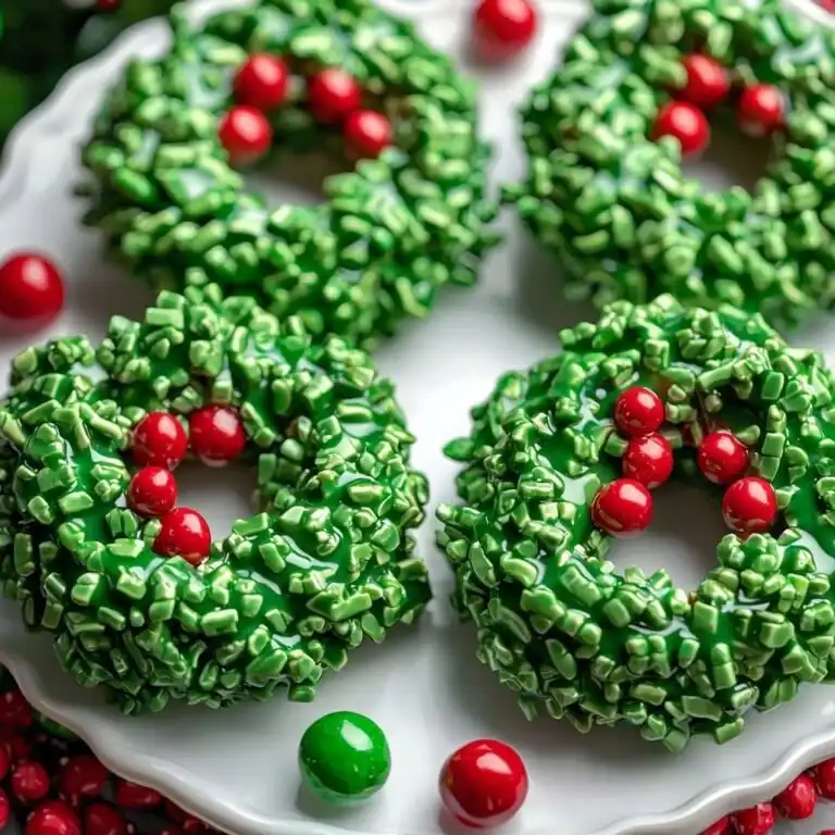 Christmas Wreath Cookies - featured image