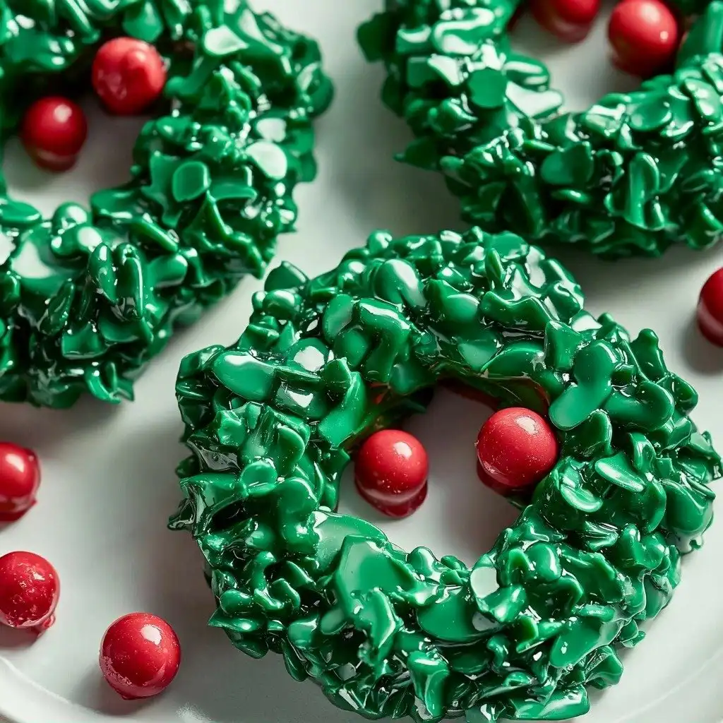 Christmas Wreath Cookies - step by step