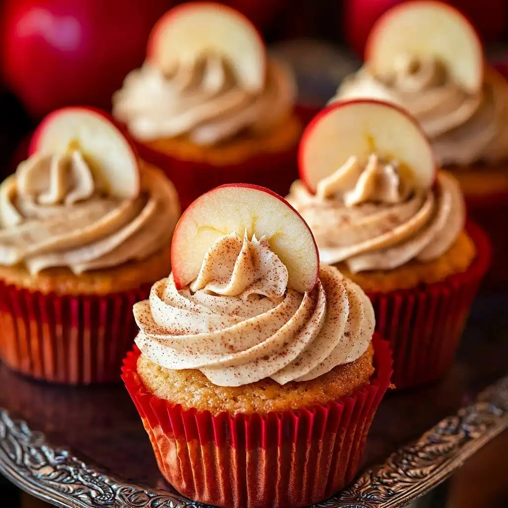 Apple Cider Cupcakes with Spiced Buttercream Frosting (gluten-free, whole grain) - step by step