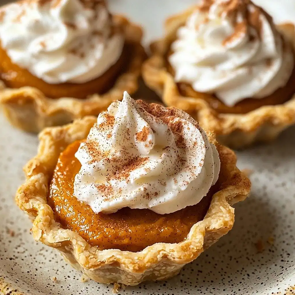 Mini Pumpkin Pies - step by step
