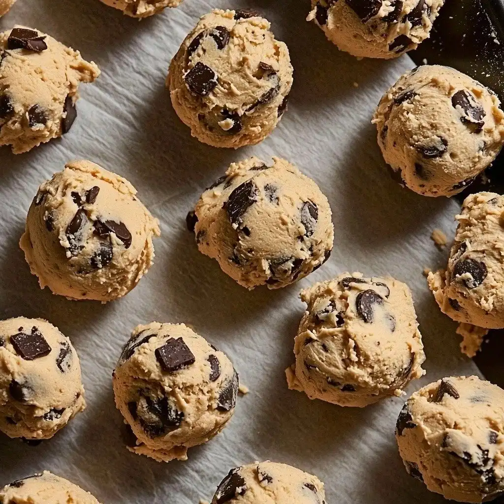 Halloween Chocolate Chip Cookies - step by step
