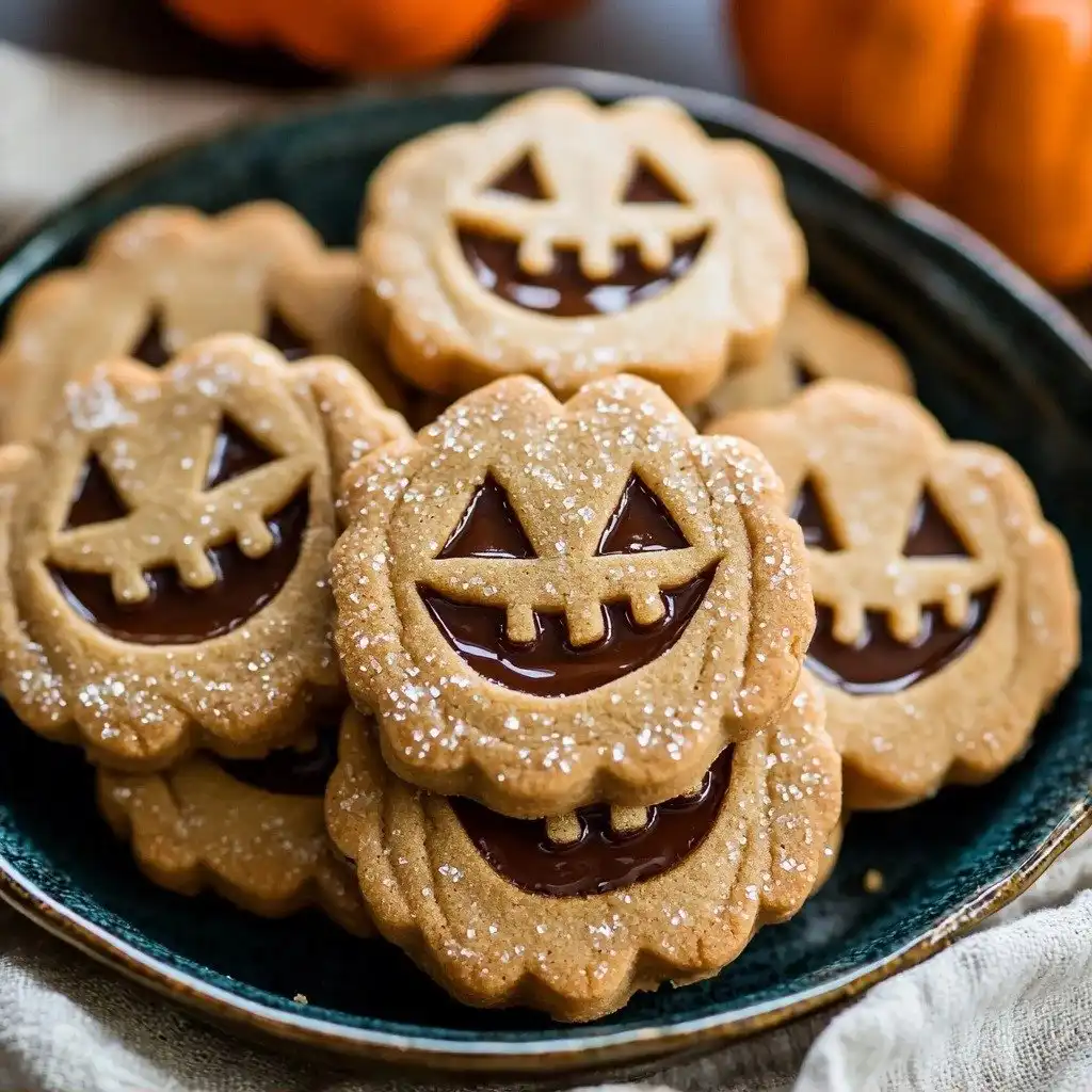 Cook on a Whim: Chocolate Ganache-Filled Jack-o'-Lantern Cookies - step by step