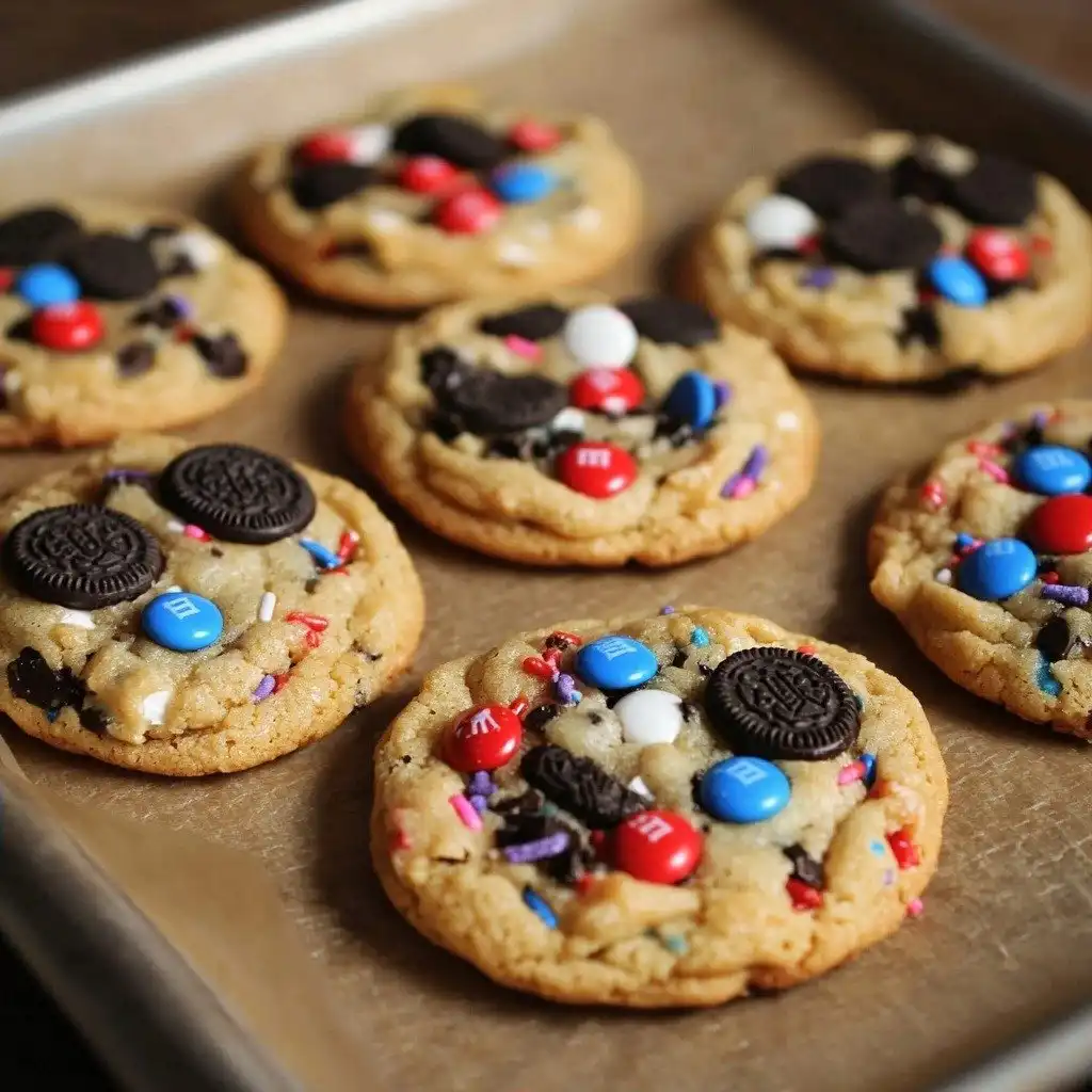 Brown Butter Oreo M&M Chip Cookies (Soft, Chewy, Bakery Style) - finished dish
