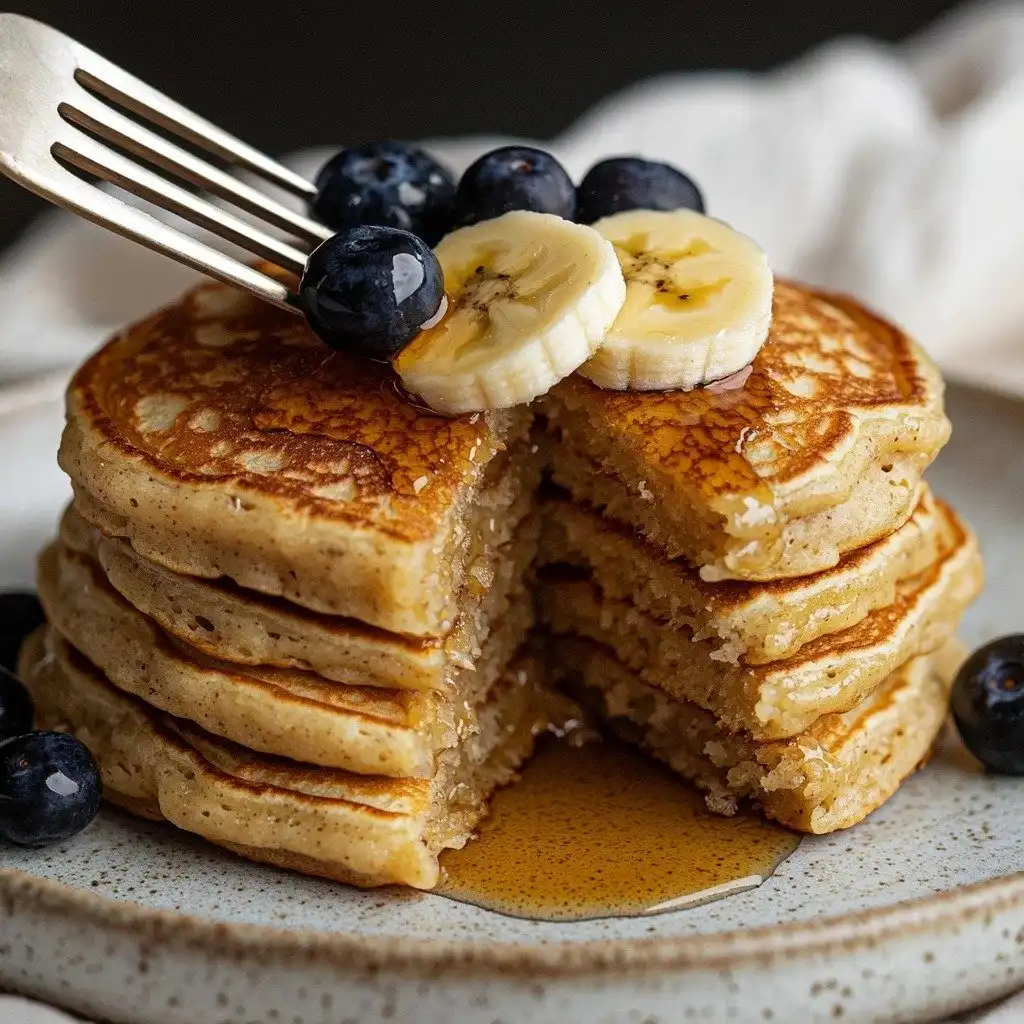 Protein Oatmeal Blender Pancakes - step by step