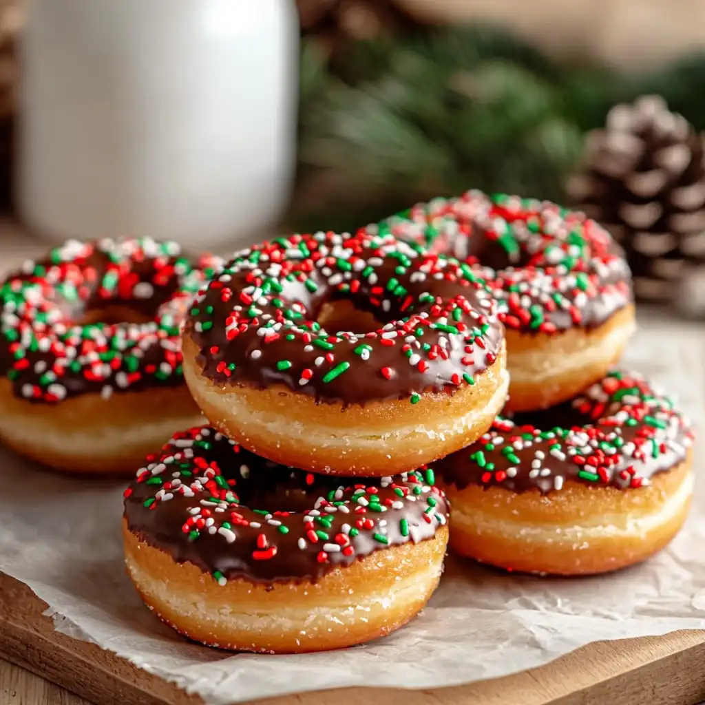 Christmas Donuts - step by step