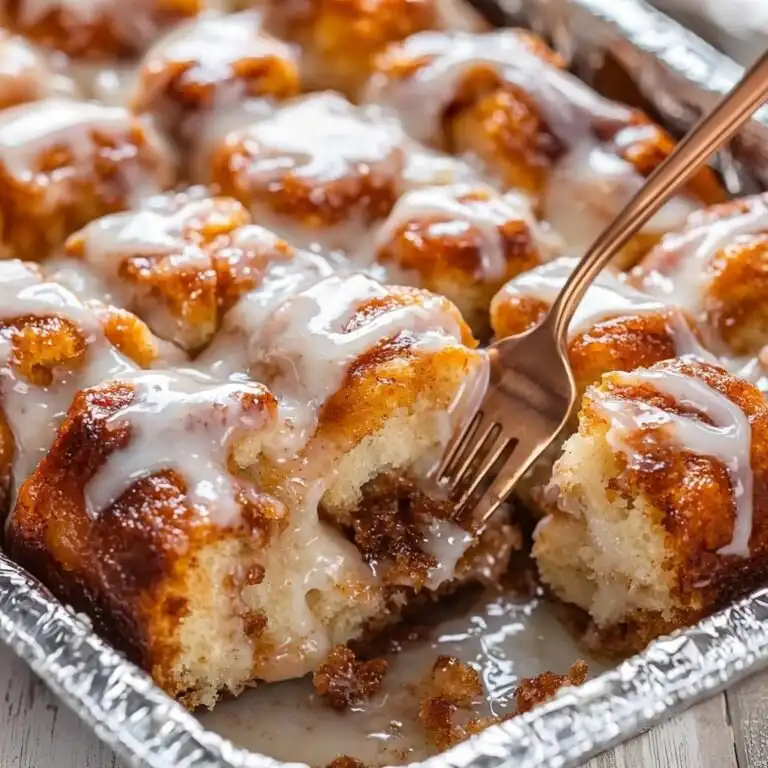 Pumpkin Cinnamon Roll Casserole - featured image