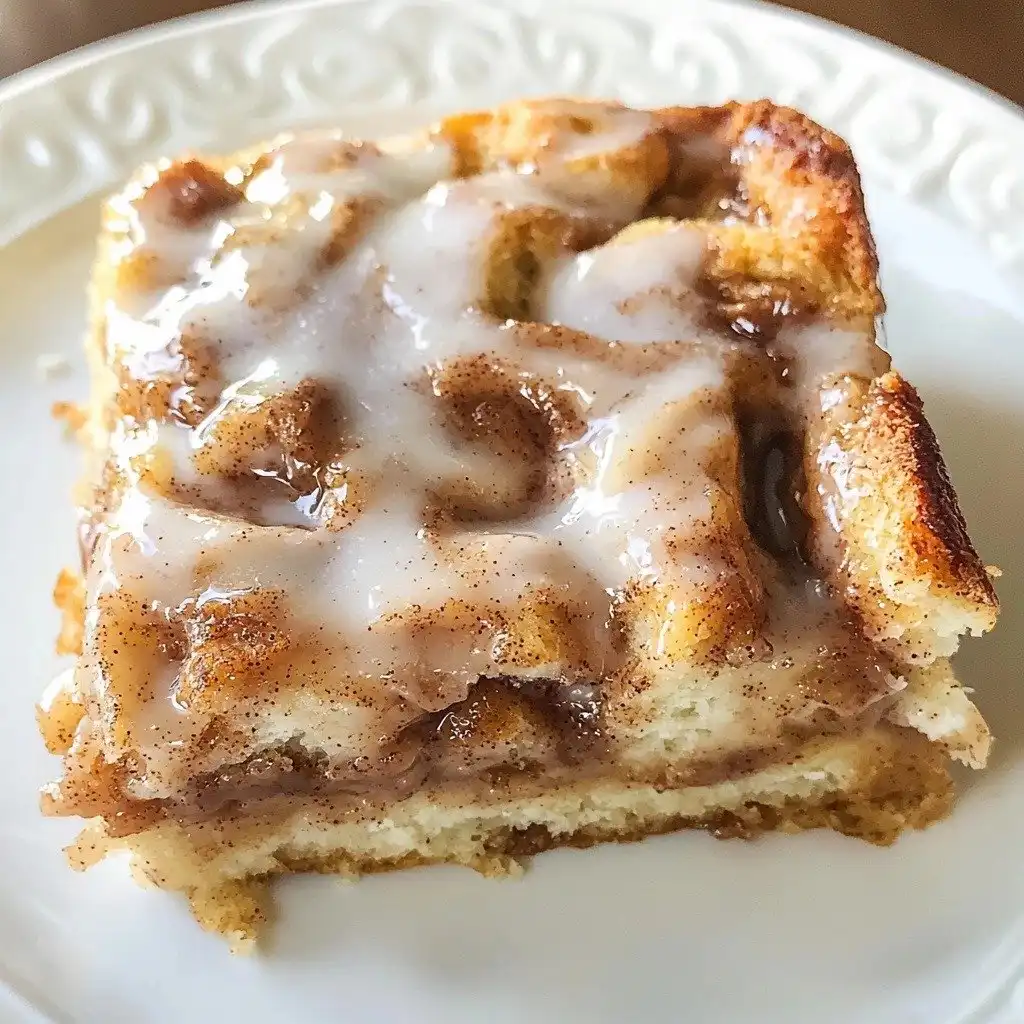 Pumpkin Cinnamon Roll Casserole - step by step