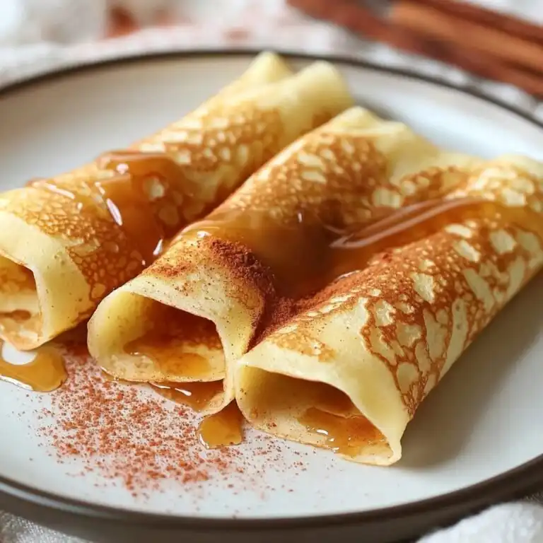 Cinnamon Roll Protein Crepes - featured image