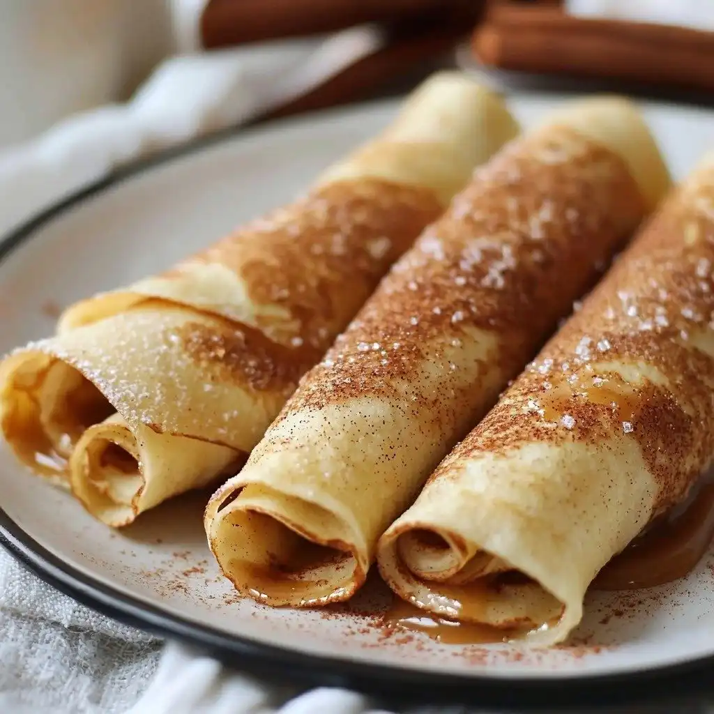 Cinnamon Roll Protein Crepes - step by step