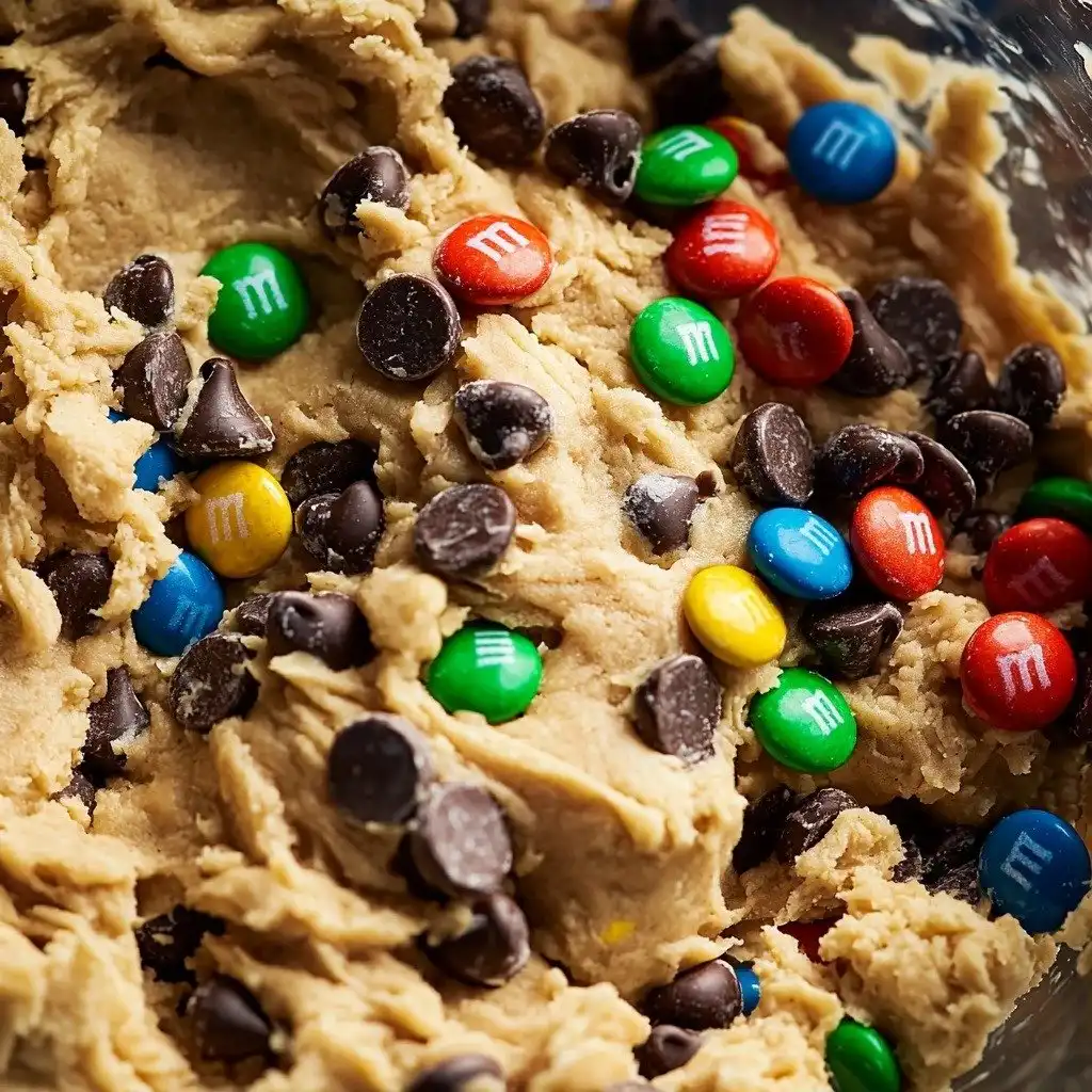 Monster Cookie Fudgy Brownies - step by step