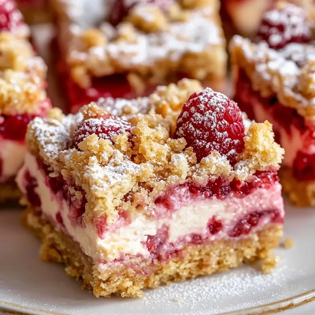 Strawberry Cheesecake Bars - step by step