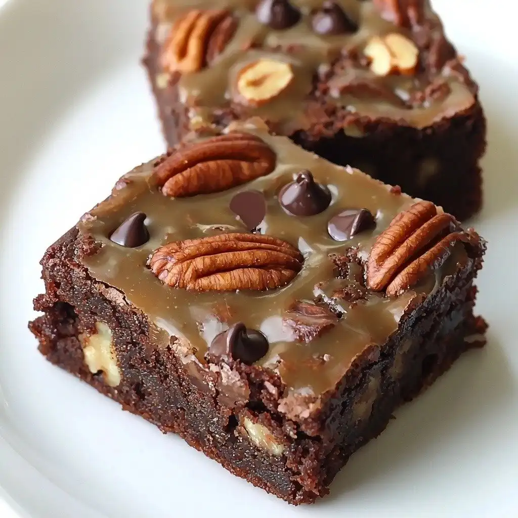 Turtle Brownies - step by step