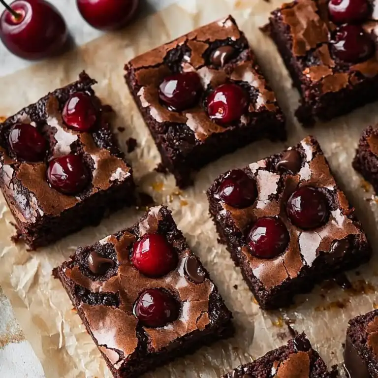 Roasted Chocolate Cherry Brownies - featured image