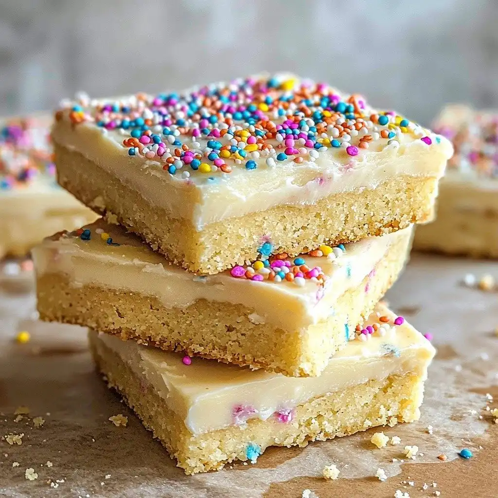 Easy Sugar Cookie Bars - step by step