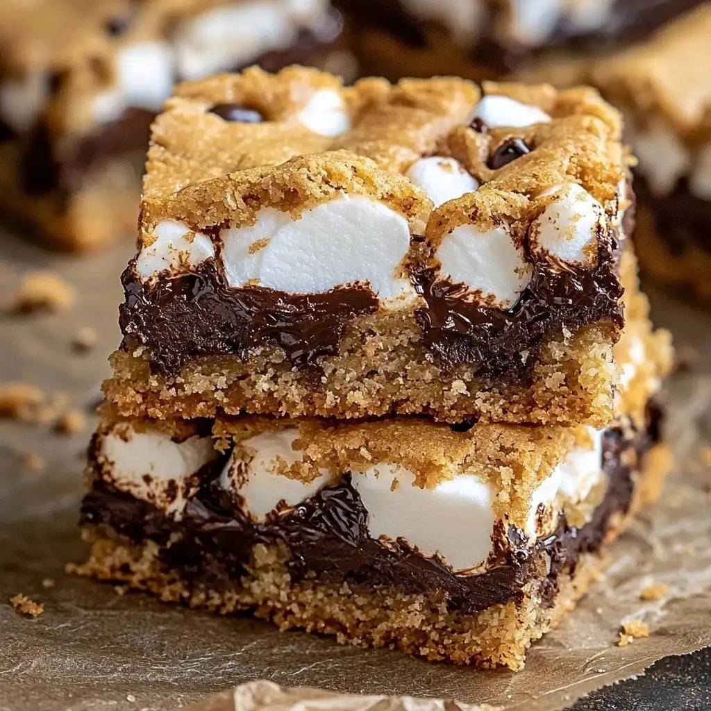 S'mores Cookie Bars (Recipe + Video) - step by step