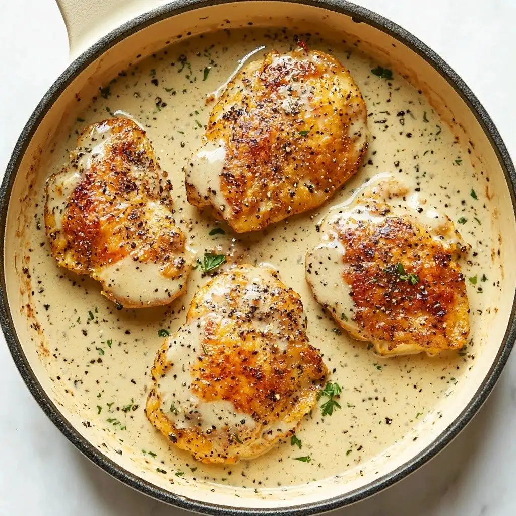 Chicken in White Wine Sauce - step by step