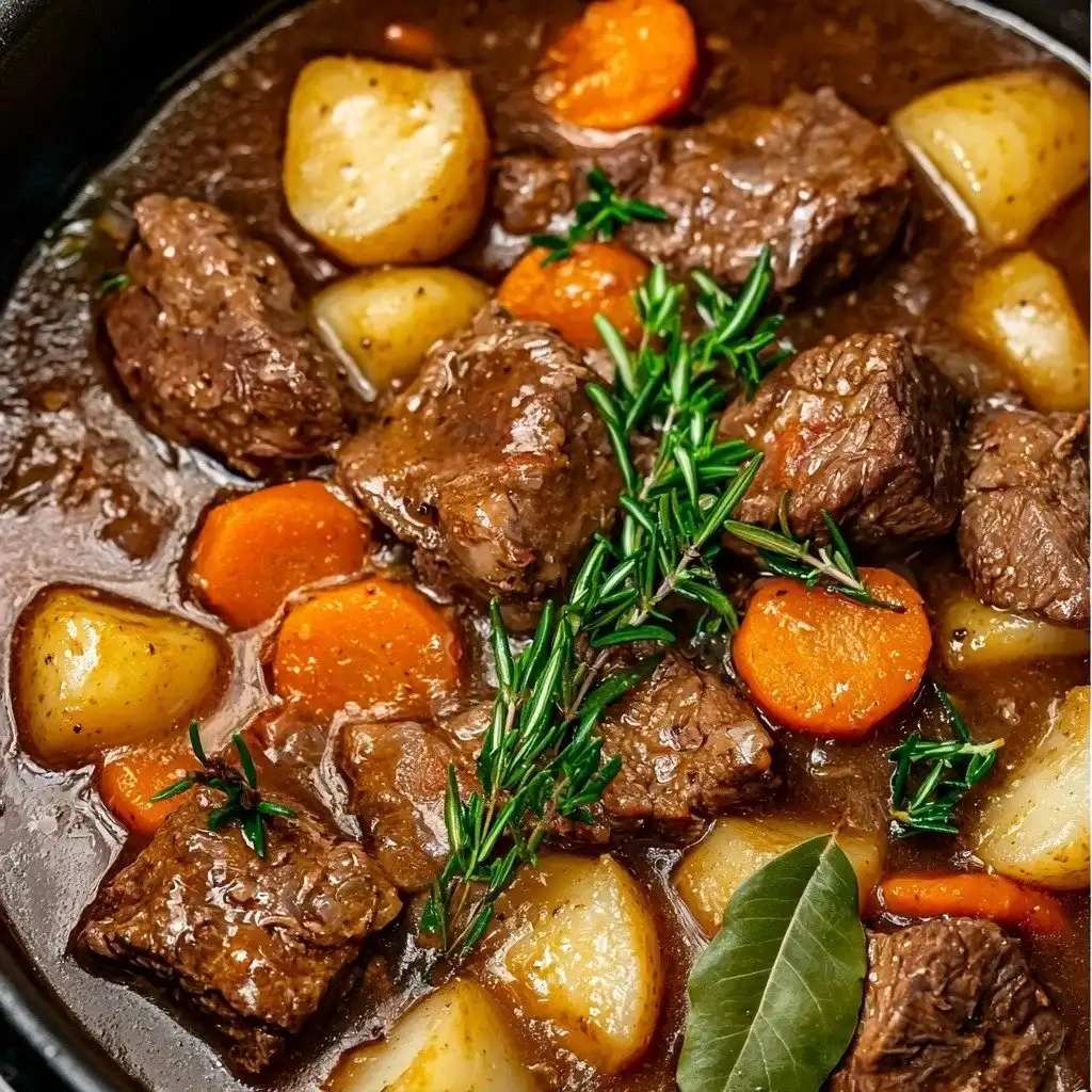 Slow Cooker Beef Stew - step by step