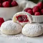 Raspberry Almond Snowball Cookies Delightful Easy Recipe - featured image