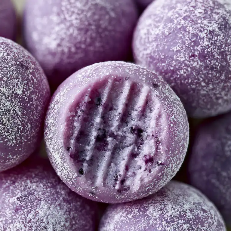 White Chocolate Blueberry Truffles