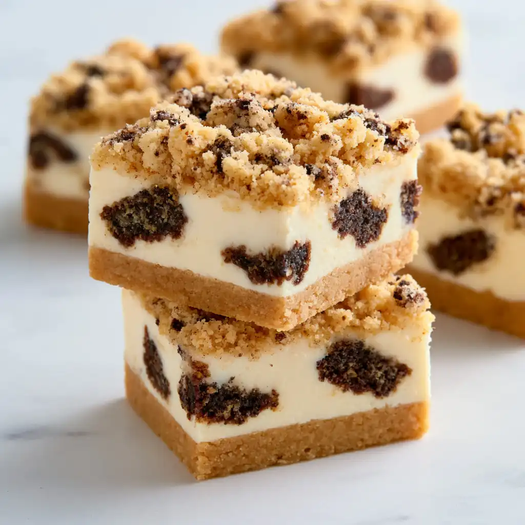 Keto Cookie Dough Cheesecake Bars ✨ - step by step