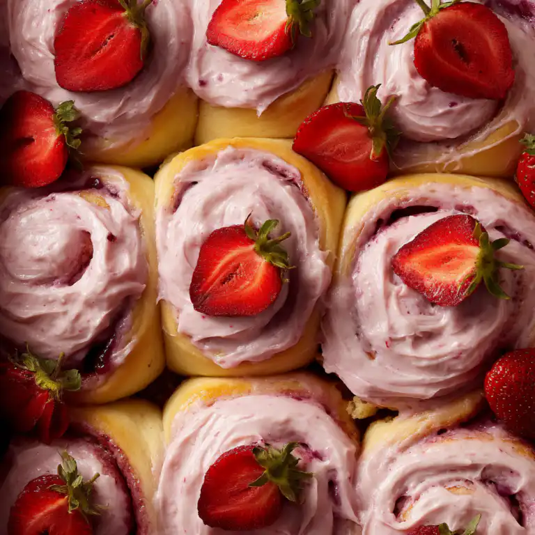 Strawberry Cinnamon Rolls
