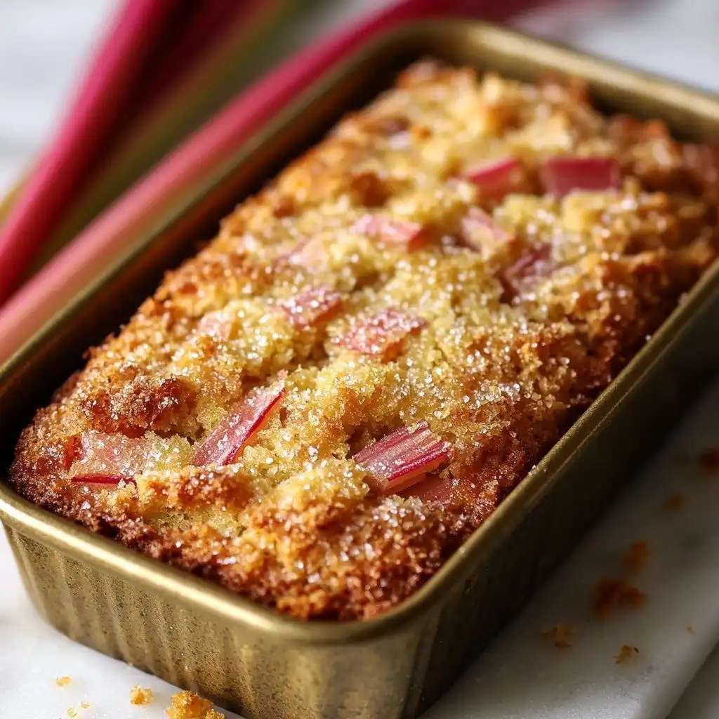Lemon Rhubarb Bread - step by step