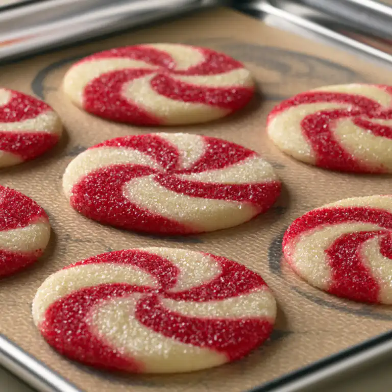 Peppermint Swirl Sugar Cookies