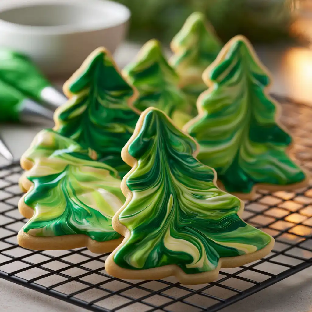 Marbled Sugar Cookies - finished dish
