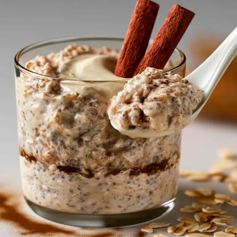 Cinnamon Roll Overnight Oats