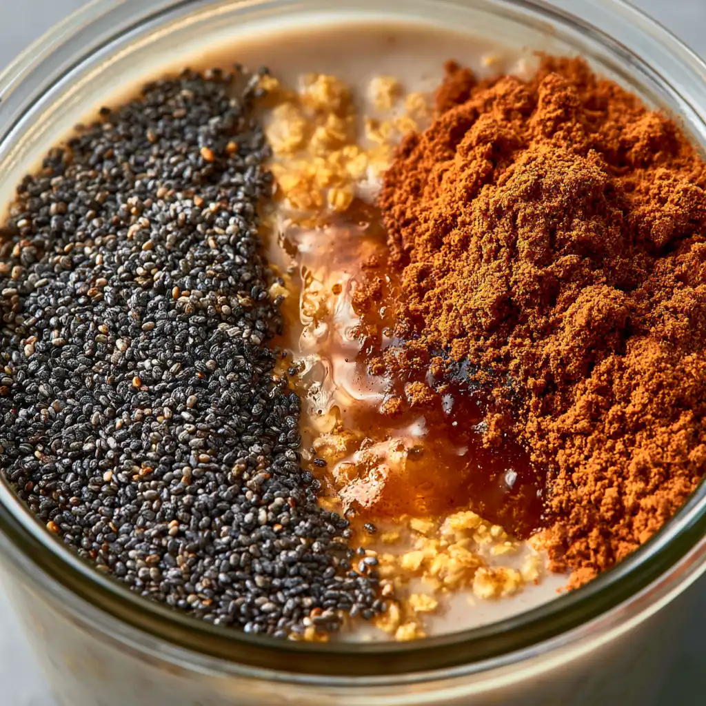 Cinnamon Roll Overnight Oats - step by step