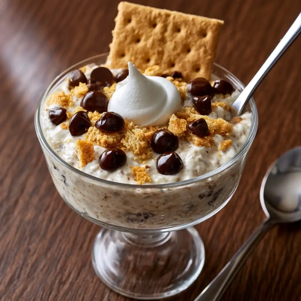 S'mores Protein Overnight Oats {with Yogurt} - step by step