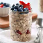 Berry Chocolate Protein Overnight Oats