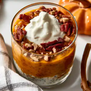 Pumpkin Pie Protein Overnight Oats
