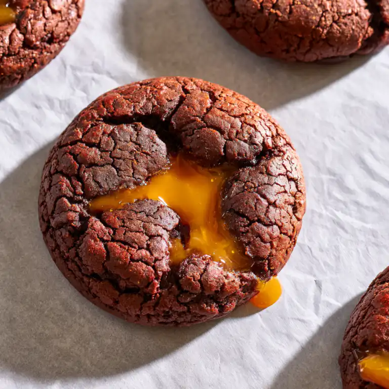 Biscoff Stuffed Brownie Cookies