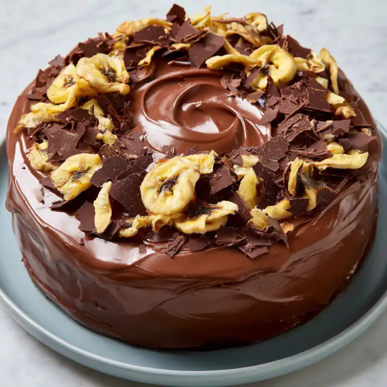 A Perfect Banana Cake (with Chocolate Ganache)