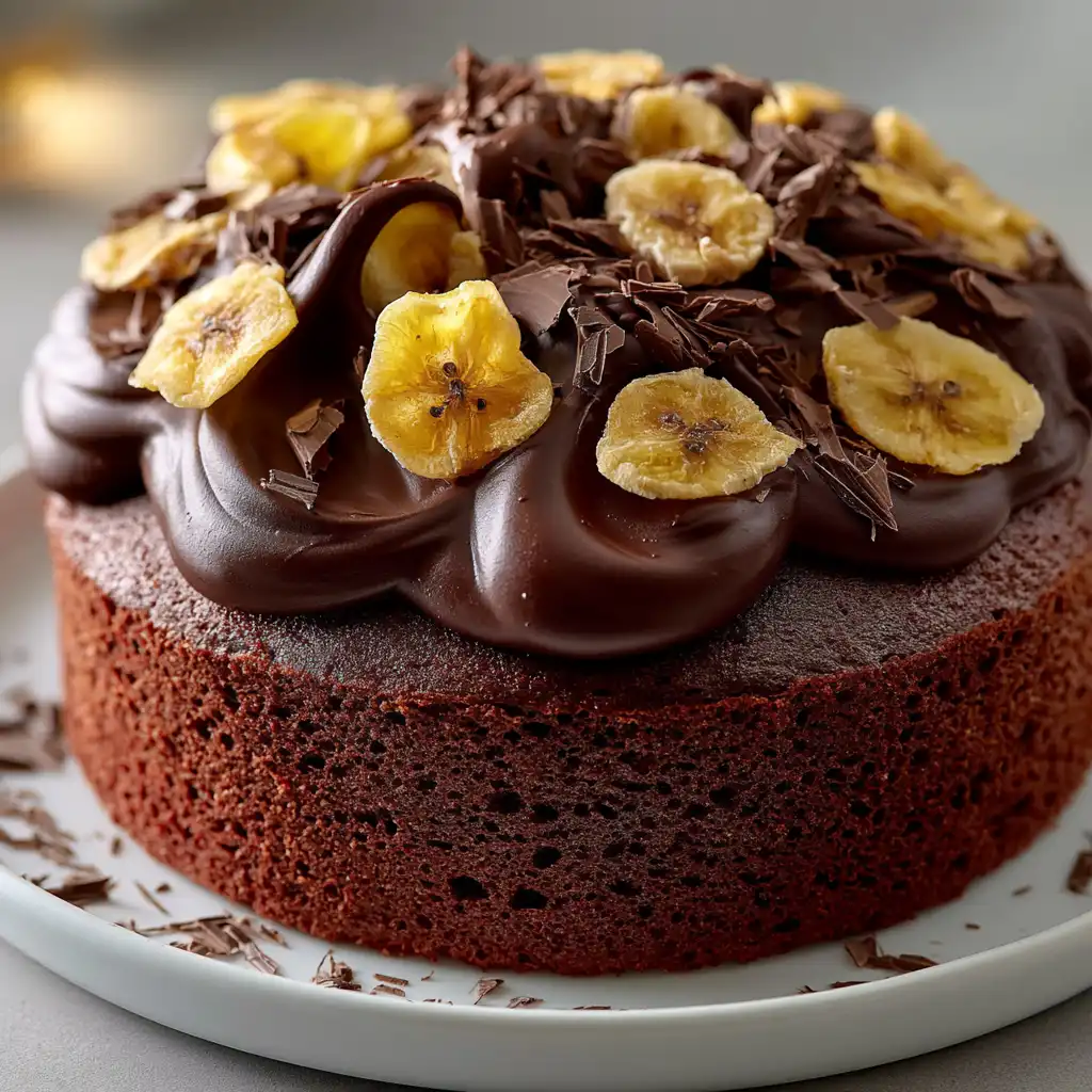 A Perfect Banana Cake (with Chocolate Ganache) - step by step