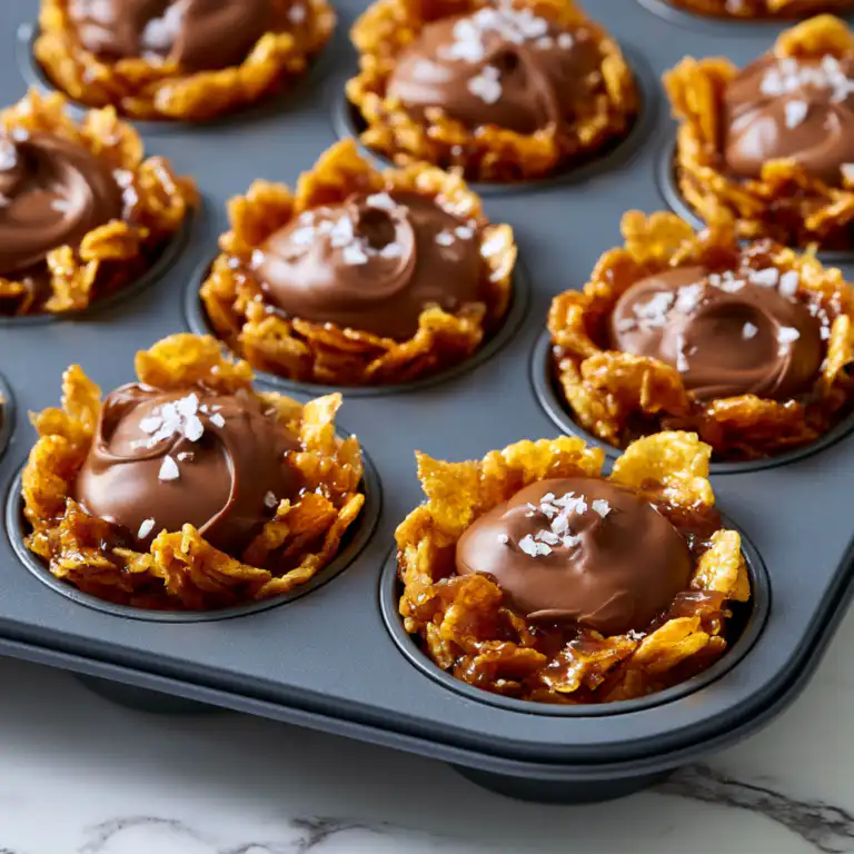 Salted Caramel Cornflake Cups