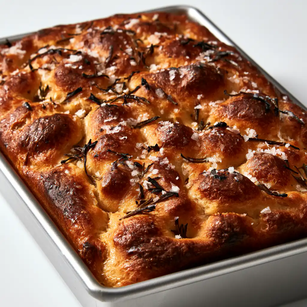 Sourdough Focaccia in a Loaf Pan